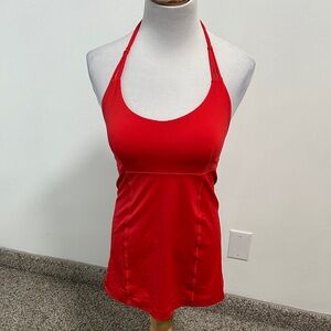 lululemon athletica Vibrant Red Halter Tank Top